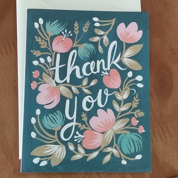 2 rifle paper Co thank you cards - Picture 4 of 5